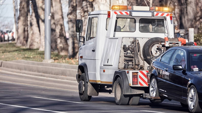car towed for repossession